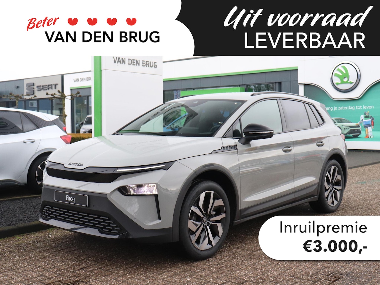 Skoda Elroq - 60 Sportline | Trekhaak | Stoel -& stuurverwarming | Adaptieve cruise control | Dodehoekse - AutoWereld.nl