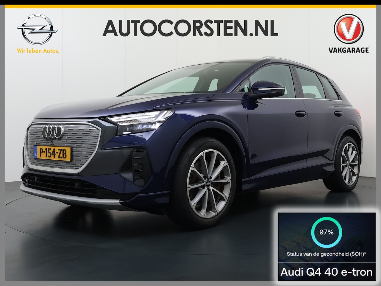 Audi Q4 e-tron - 40 204pk AUT. 82kWh Advanced Launch Ed. SOH 97% Warmtepomp Matrix-Led Adaptive-Cruis Audi- - AutoWereld.nl