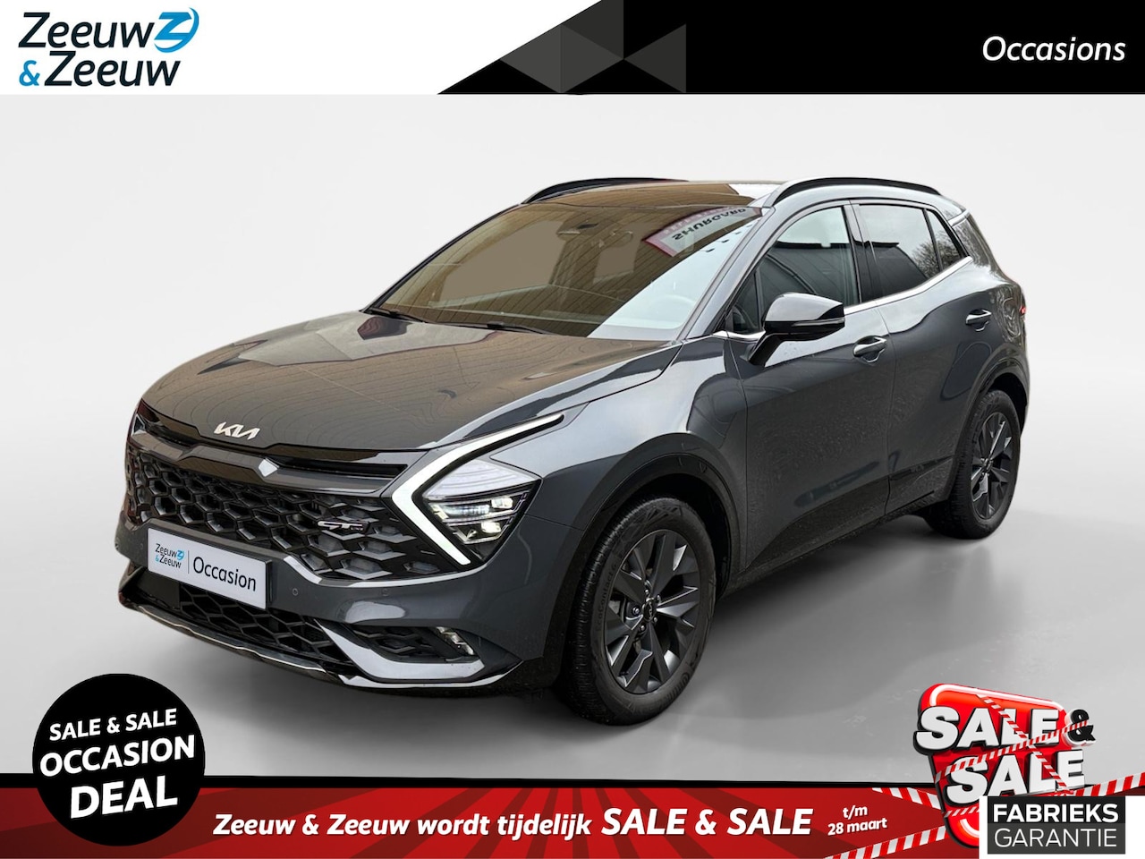 Kia Sportage - 1.6 T-GDi Hybrid GT-Line Metallic lak | Trekgewicht: 1.360 kg | Fabrieksgarantie | NAP - AutoWereld.nl