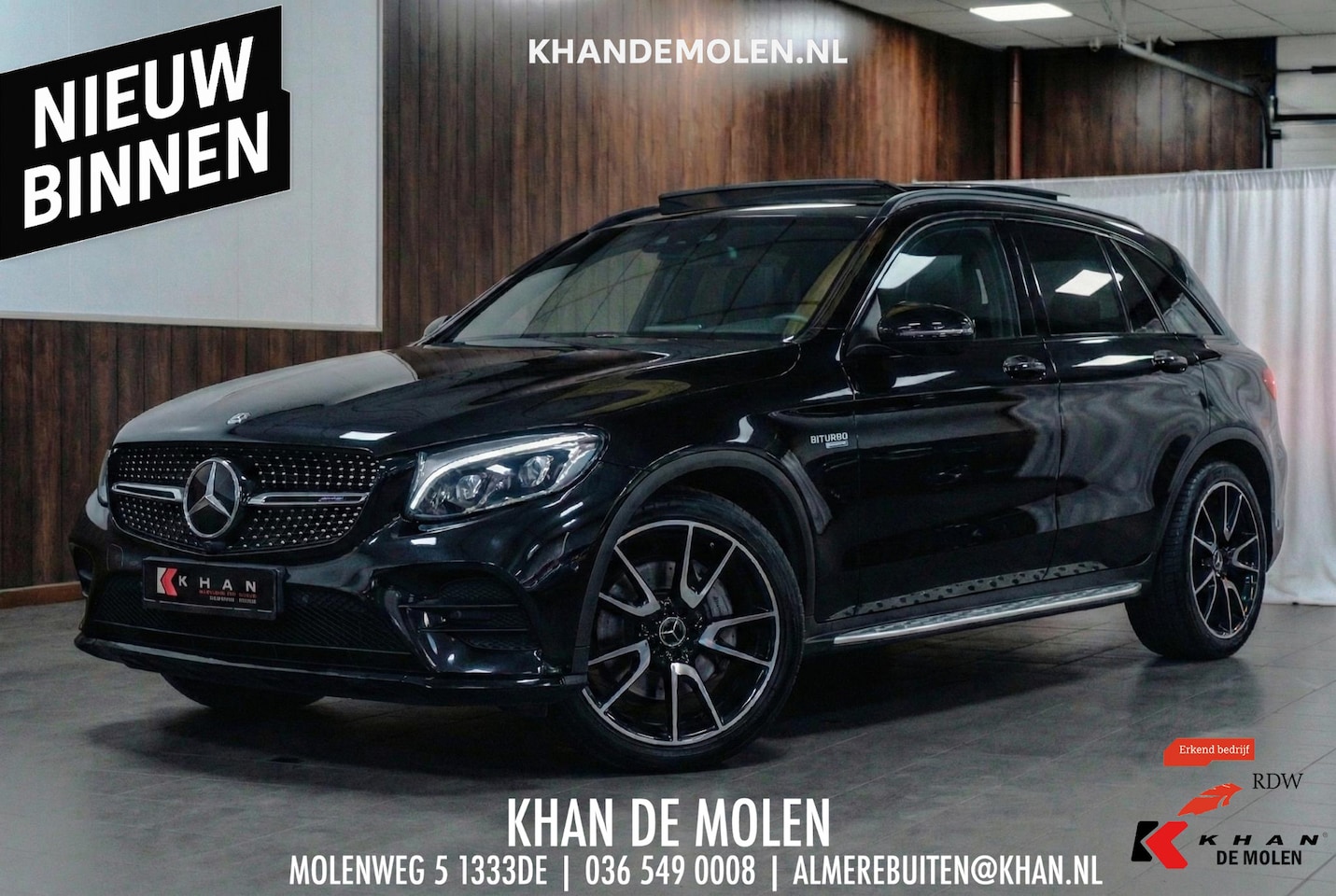 Mercedes-Benz GLC-klasse - AMG 43 4MATIC Pano|Memory|Carbon|Burmester|Trekhaak - AutoWereld.nl