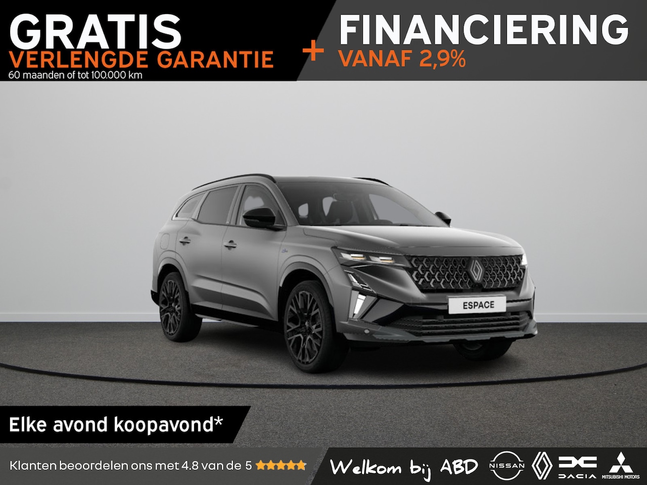 Renault Espace - esprit Alpine Hybrid 200 | Achteruitrijcamera | Adaptive Cruise Control | Elektronisch ger - AutoWereld.nl