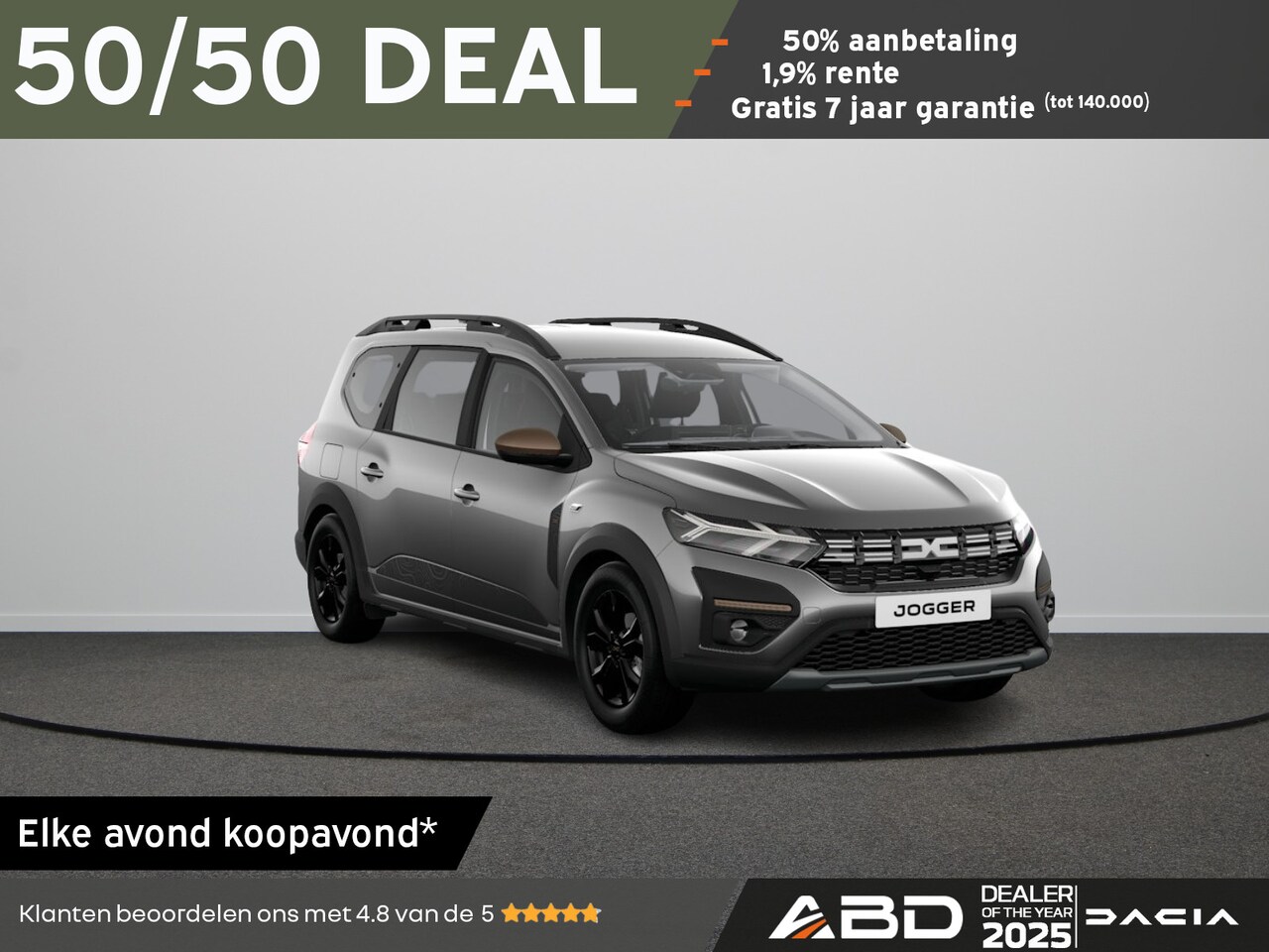 Dacia Jogger - Extreme TCe 100 ECO-G | Achteruitrijcamera | Bekleding ‘Extreme’ met rode details | Cruise - AutoWereld.nl