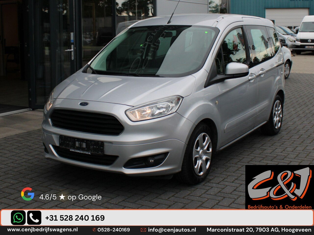 Ford Tourneo Courier - 1.0 EcoBoost 75kW Titanium airco cruise achterschade - AutoWereld.nl