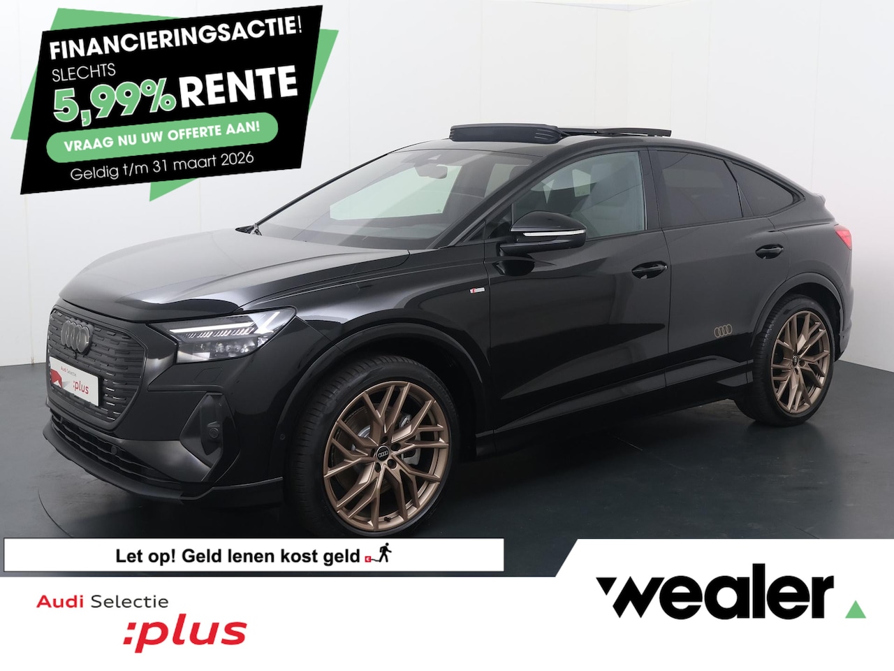 Audi Q4 Sportback e-tron - 45 quattro S Edition 82 kWh | 286 PK | SoH 100% | Trekhaak | Panoramadak | Warmtepomp |  H - AutoWereld.nl