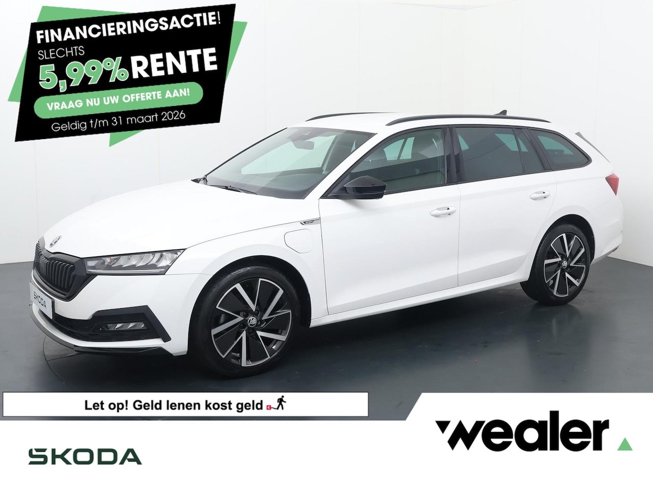 Skoda Octavia Combi - 1.4 TSI iV PHEV Sportline | 204 PK | SoH 91% |  Adaptive cruise control | Head up display - AutoWereld.nl