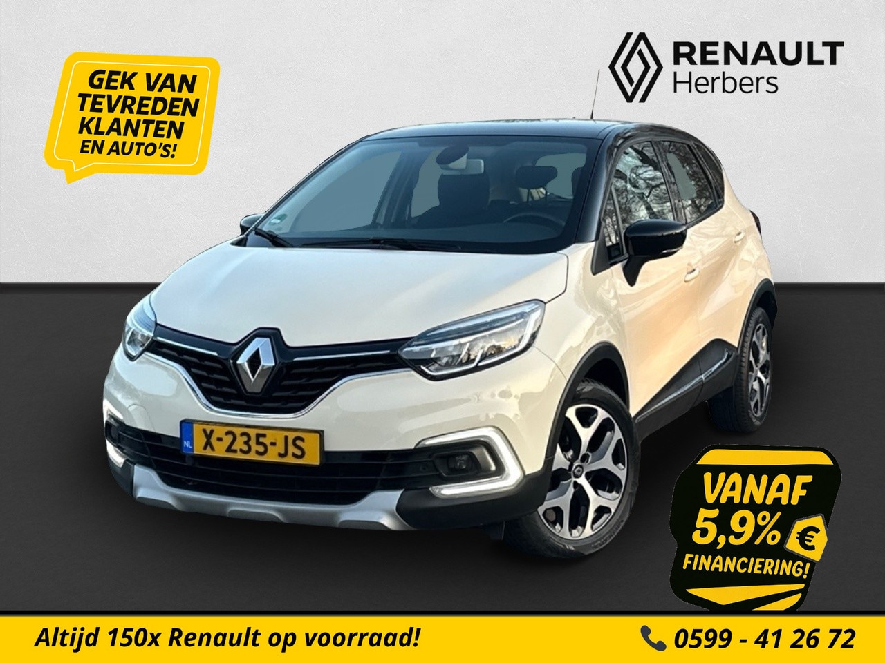 Renault Captur - 1.3 TCe Intens CAMERA / CLIMATE / TREKHAAK / NAVI - AutoWereld.nl