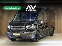Ford Transit - 350 2.0 TDCI L3H2 165 PK AUT Limited DC | Dubbel Cabine | 7-Zitter | 360 Camera | ACC | Na