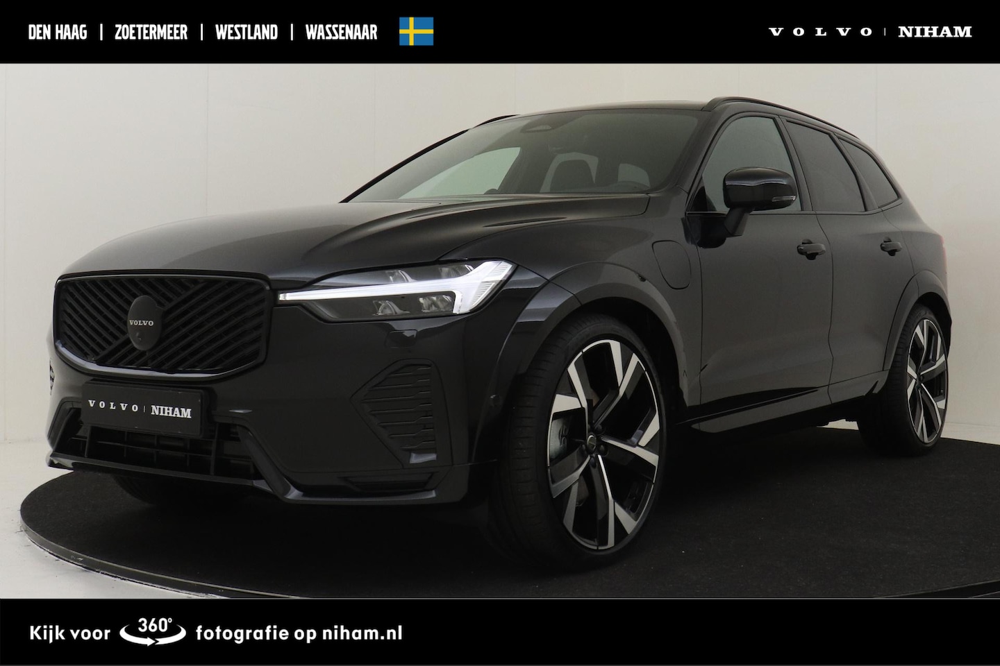 Volvo XC60 - T6 PLUG-IN HYBRID AWD ULTRA DARK BLACK EDITION -PANO.DAK|BOWERS&WILKINS|GEVENT.LEDER+MASSA - AutoWereld.nl