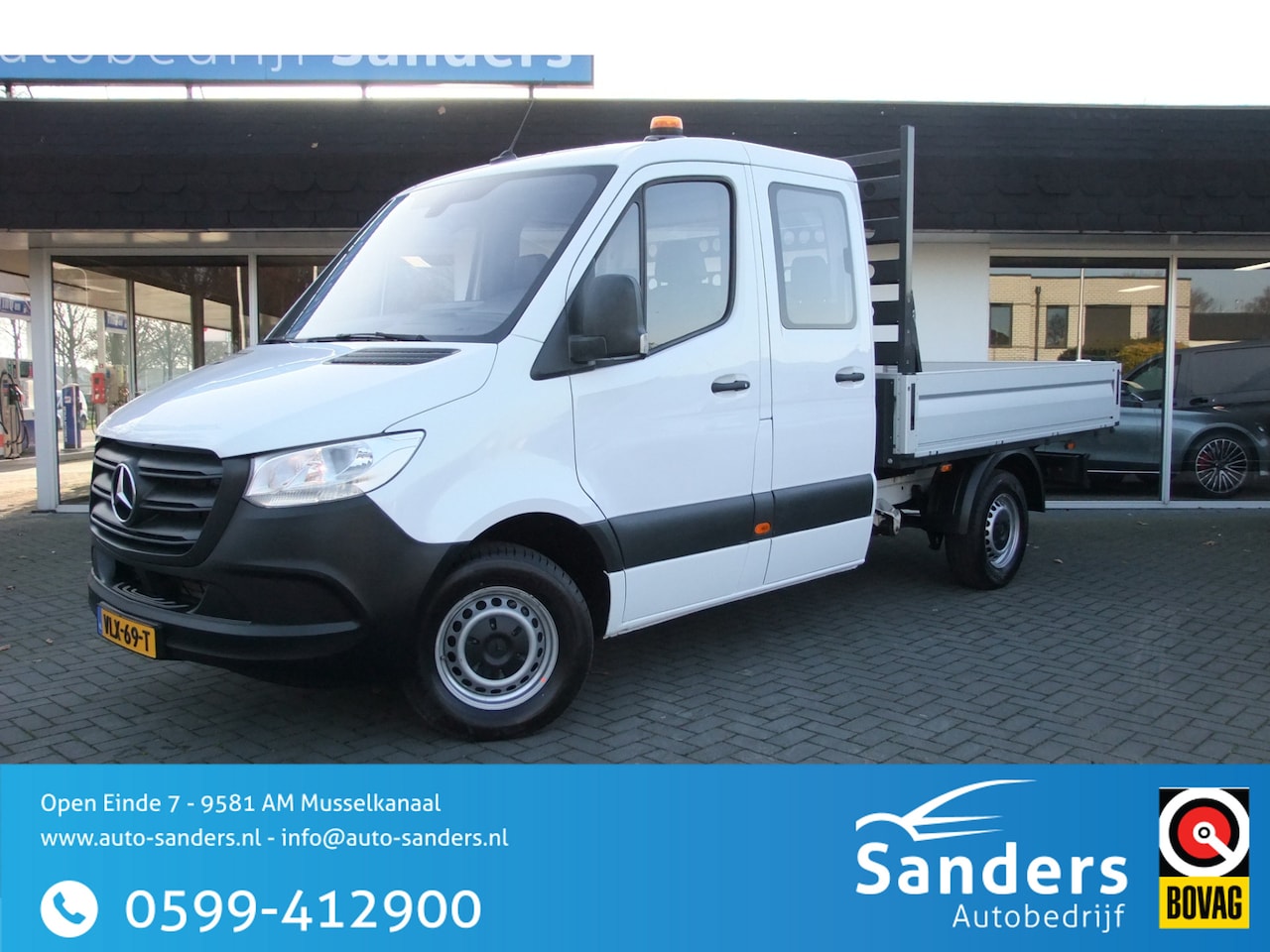 Mercedes-Benz Sprinter - 311 1.9 CDI L2 DC / Zeer netjes/ Carplay/ Clima/ 6 zits/ Trekhaak/ All-season - AutoWereld.nl