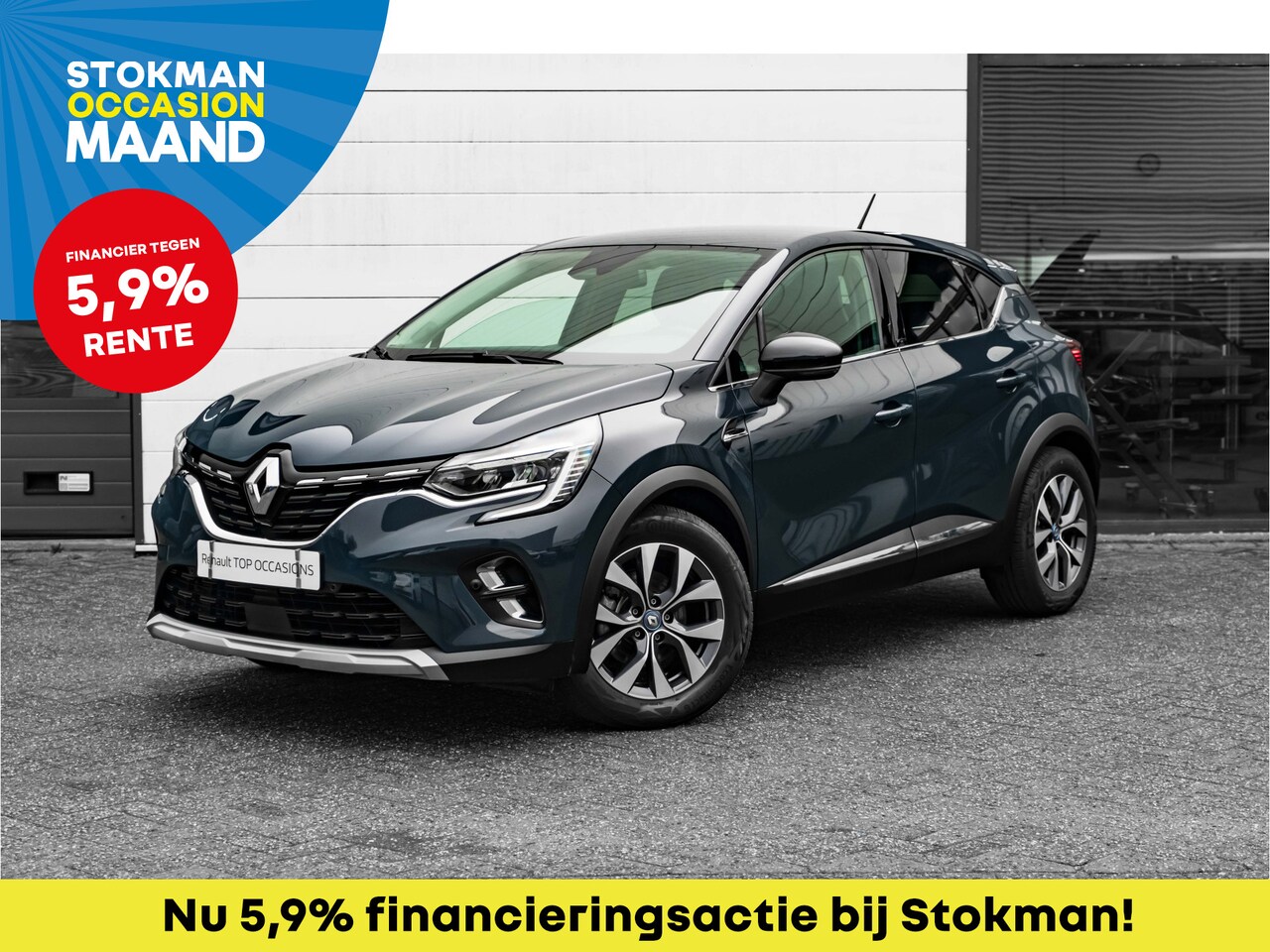 Renault Captur - 1.6 E-Tech Hybrid 145 Intens | ECC | LM velgen 17'' | Blue Marine | Camera achter | - AutoWereld.nl