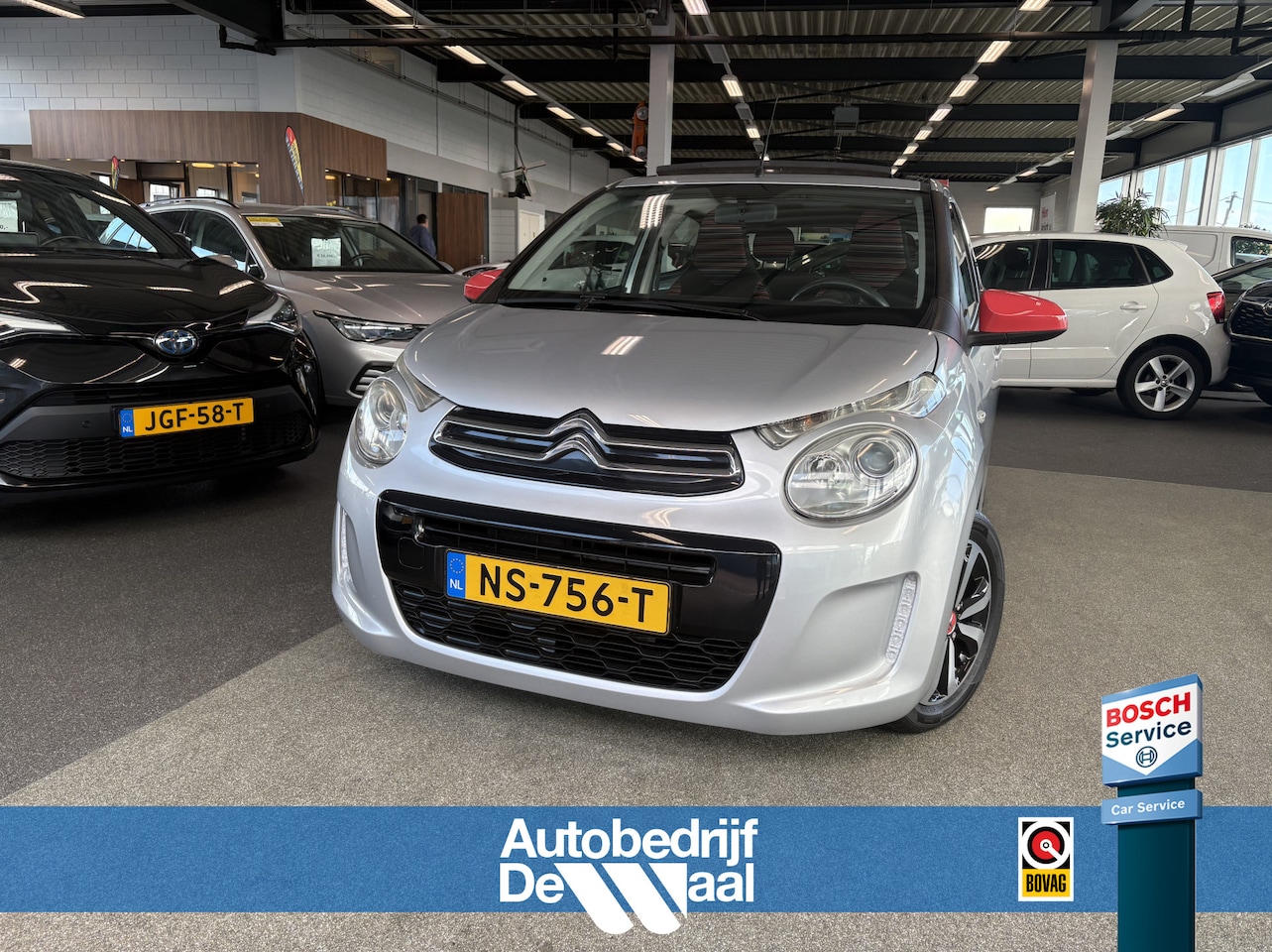 Citroën C1 - 1.2 82pk Airscape Shine 5-drs. VOUWDAK/AIRCO/MEDIA/NAVI/15INCH - AutoWereld.nl