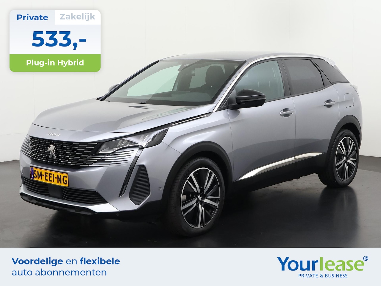 Peugeot 3008 - 1.6 HYbrid 225 Allure Pack | All-in 533,- Private Lease | Direct uit voorraad - AutoWereld.nl