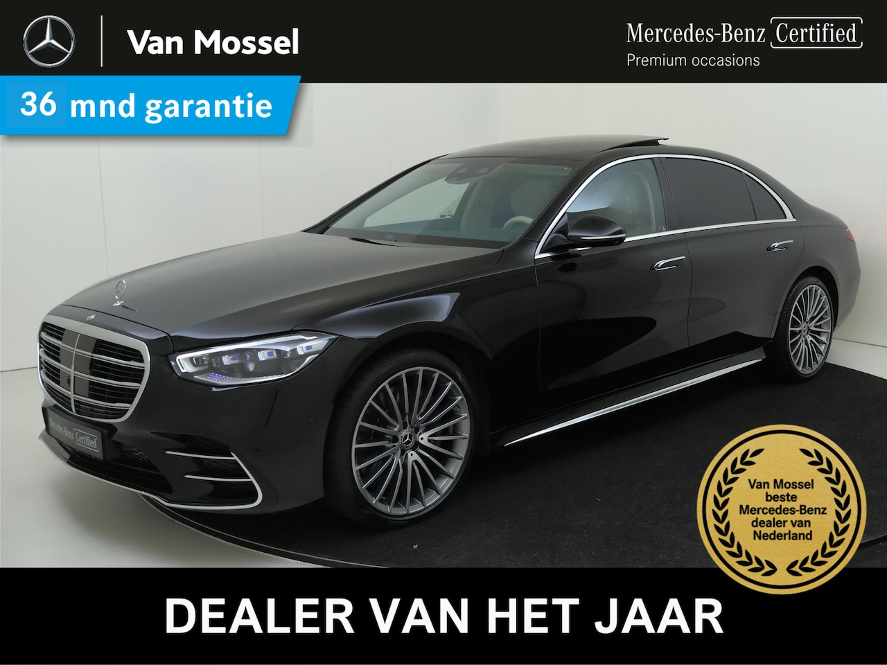Mercedes-Benz S-klasse - 580 4MATIC Lang AMG Line V8/ Panoramadak/ 21 inch/ First Class/ Achterasbesturing - AutoWereld.nl