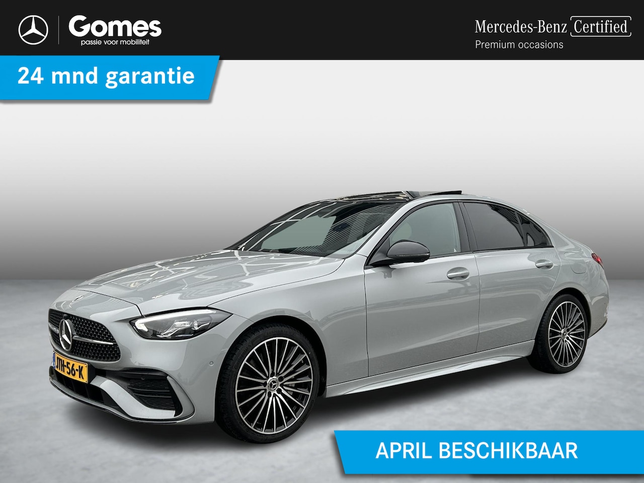 Mercedes-Benz C-klasse - 300 e Business Solution AMG | Burmester | Memory | Panoramadak |Distronic| 360 camera|Nigh - AutoWereld.nl