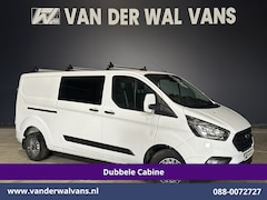 Ford Transit Custom - 2.0 TDCI 130pk L2H1 Dubbele Cabine Euro6 Airco | 6-Zits | Camera | LED | Cruisecontrol | T