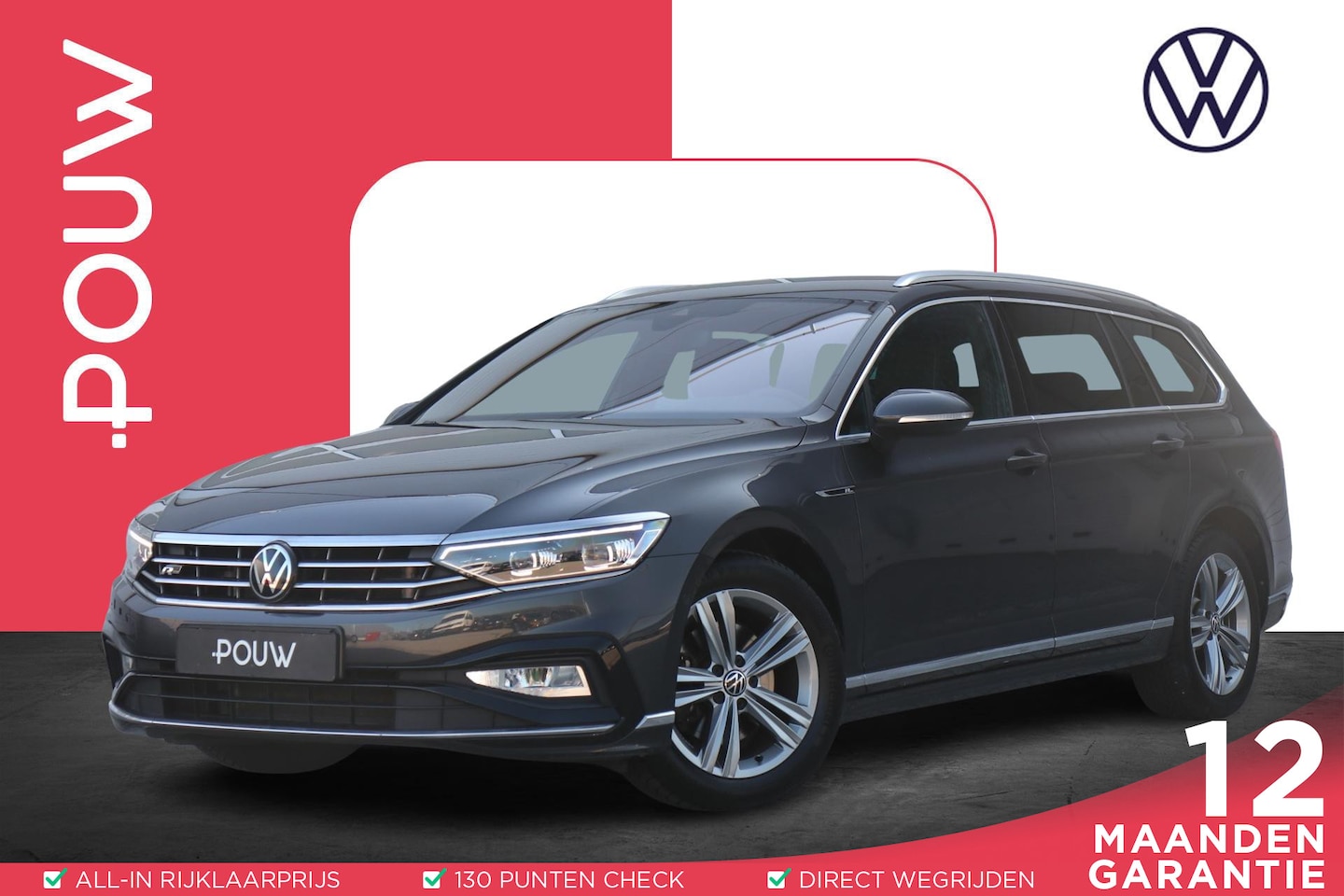 Volkswagen Passat Variant - 2.0 TDI 150pk DSG R-Line Business + | Trekhaak | Navigatie | Achteruitrijcamera | Stoelver - AutoWereld.nl