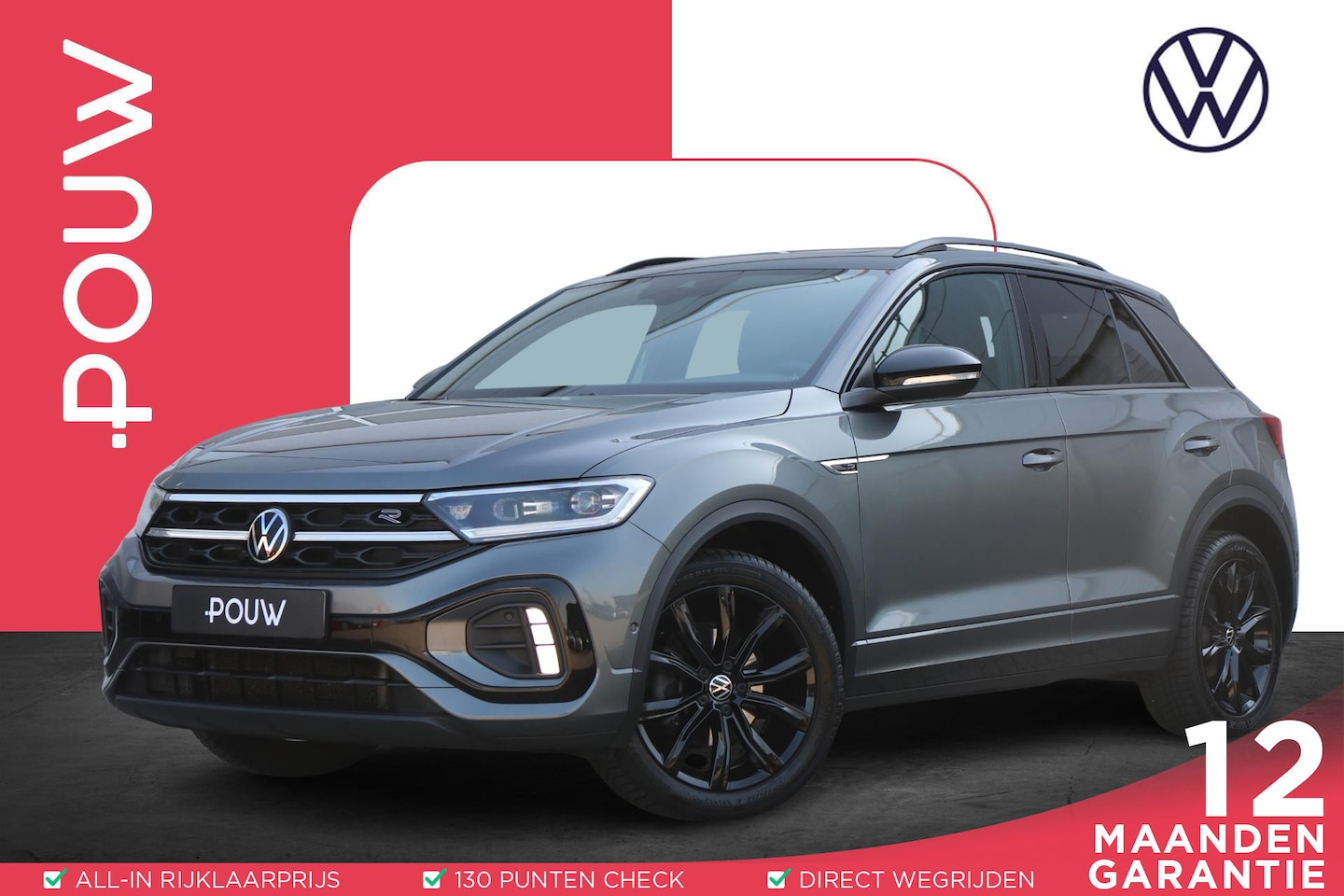 Volkswagen T-Roc - 1.5 TSI 150pk DSG R-Line Business+ | Trekhaak | Panoramadak | Navigatie | Stoelverwarming - AutoWereld.nl