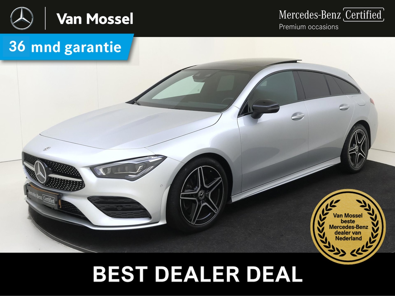 Mercedes-Benz CLA-klasse Shooting Brake - 200 Business Solution AMG Panoramadak / Memory Seats / Parkeercamera / Keyless / Night / S - AutoWereld.nl