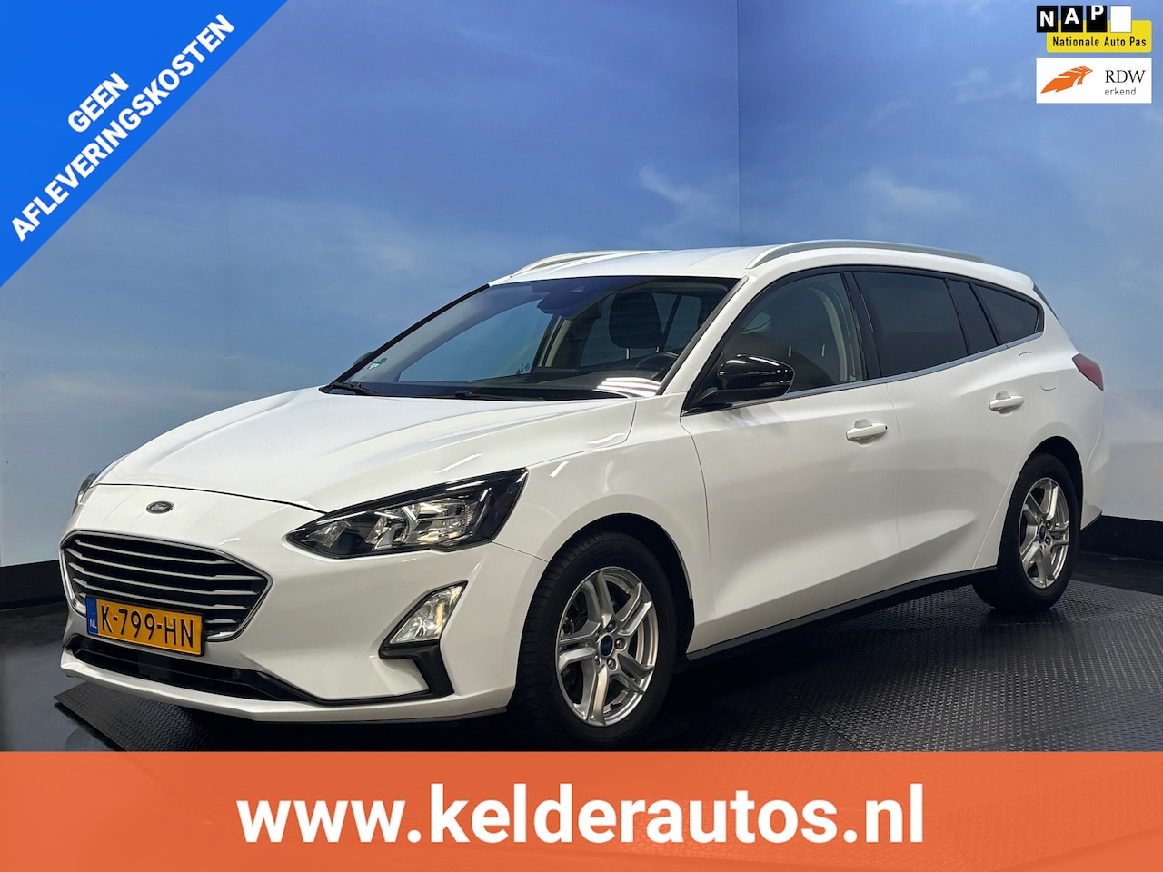 Ford Focus Wagon - 1.0 EcoBoost Hybrid Trend Edition Business Airco | Cruise | Navi | Camera | Trekhaak - AutoWereld.nl