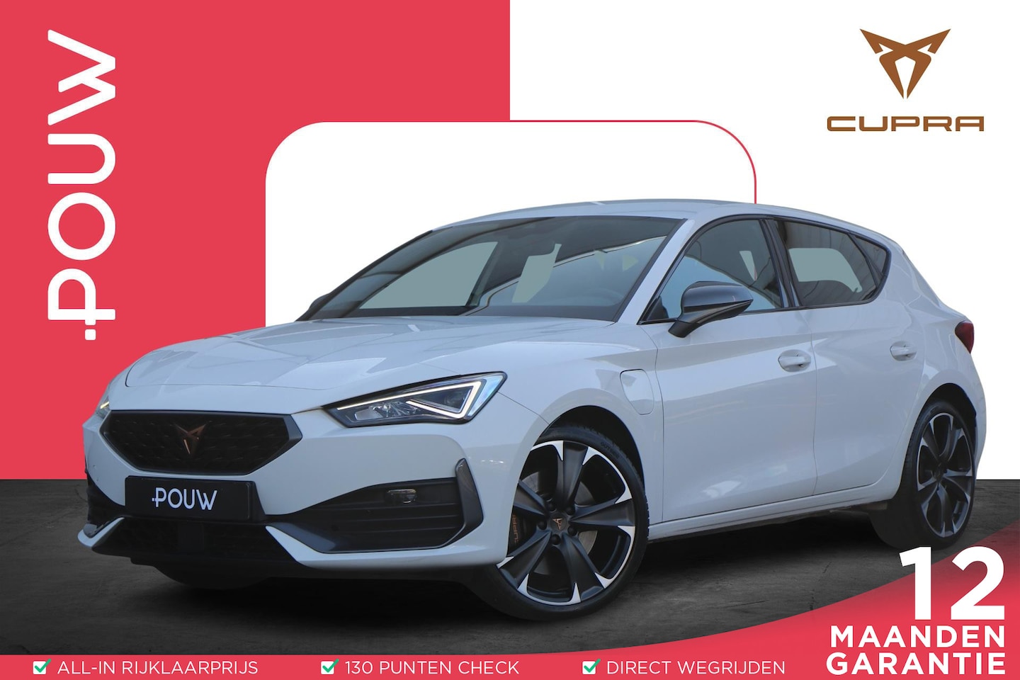 CUPRA Leon - 1.4 e-Hybrid 245pk | SoH 95% | Navigatie | Parkeersensoren Achter | Cruise Control - AutoWereld.nl