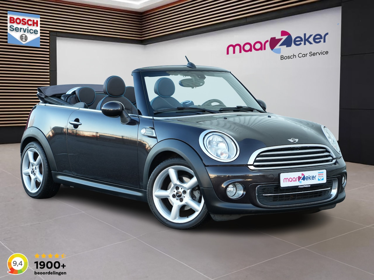 MINI Cabrio - Cooper Mini 1.6 Chili ✅Stoelverw.✅Leer✅Navi✅Cruise✅ - AutoWereld.nl