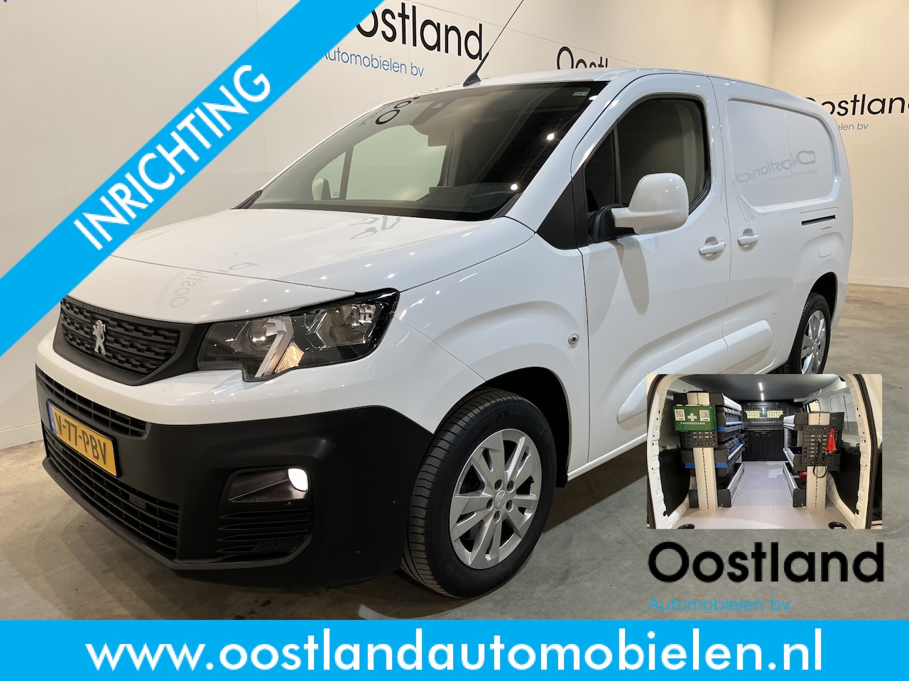 Peugeot Partner - 1.5 BlueHDI Long 130 PK Automaat / Servicebus / Sortimo Inrichting / Euro 6 / Schuifdeur L - AutoWereld.nl