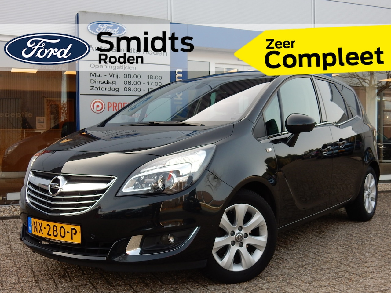 Opel Meriva - 1.4 120PK Turbo BlitZ | All season banden | Trekhaak | Half leder | AGR stoelen | Winter p - AutoWereld.nl