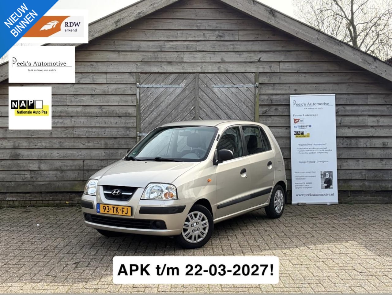 Hyundai Atos - 1.1i Active Young | Elektrische ramen | Stuurbekrachtiging | Nieuwe APK t/m 22-03-2027!! - AutoWereld.nl