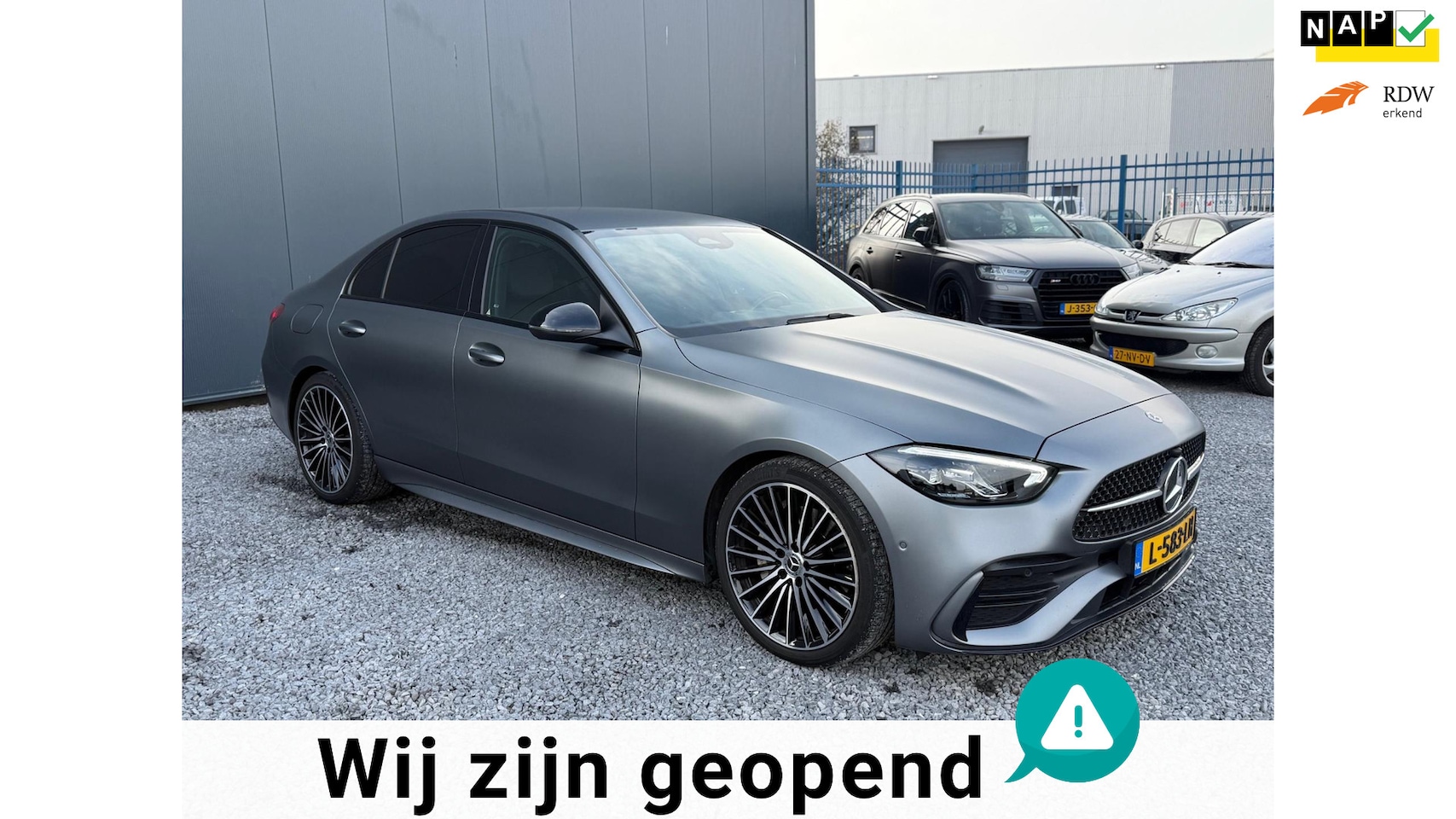 Mercedes-Benz C-klasse - 180 AMG Line AMG!NIGHT!SFEER!MAT! - AutoWereld.nl