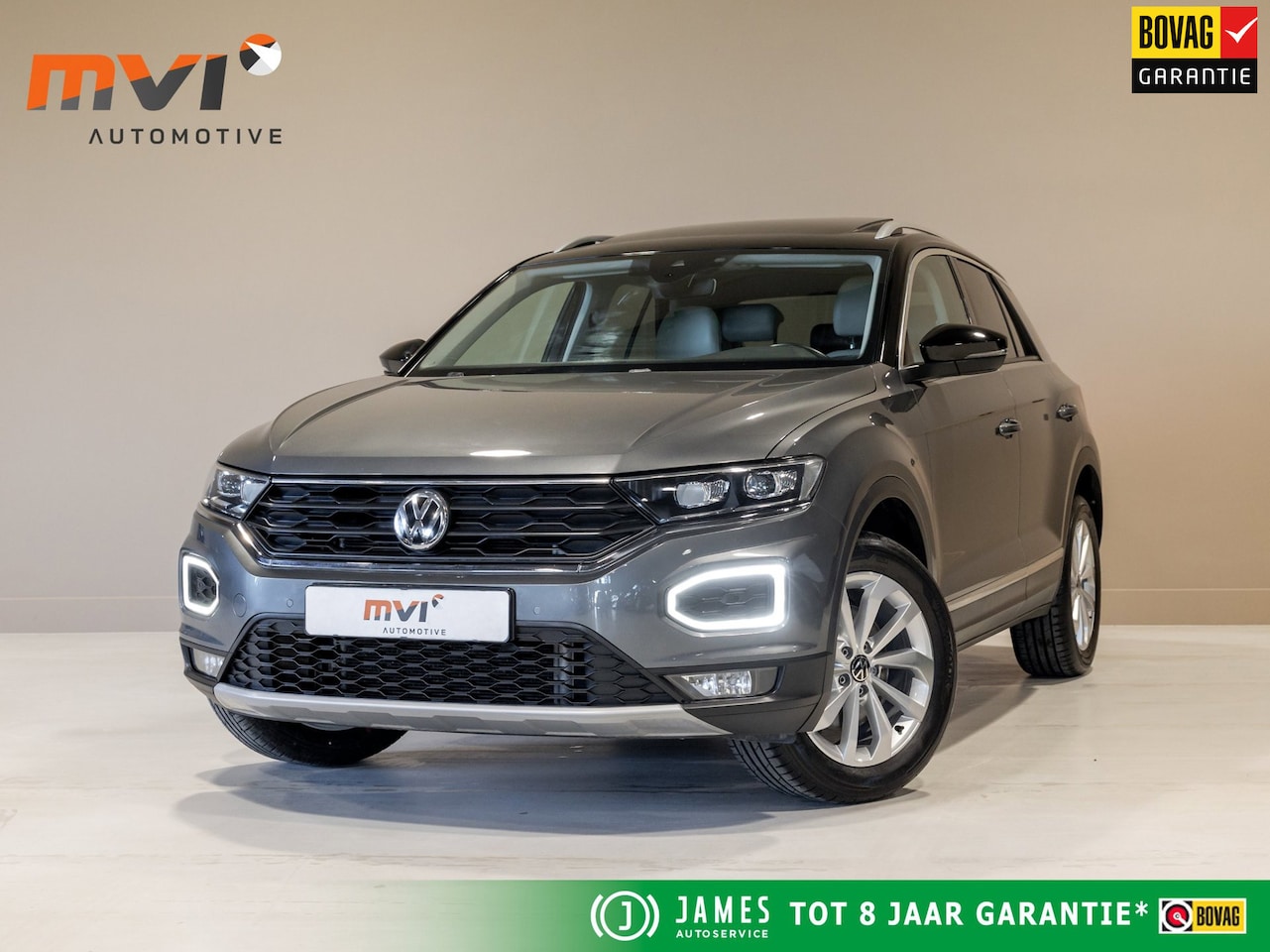 Volkswagen T-Roc - 1.5 TSI Style / 150pk / Lederen bekleding / Airco / Achteruitrijcamera / Stoelverwarming / - AutoWereld.nl