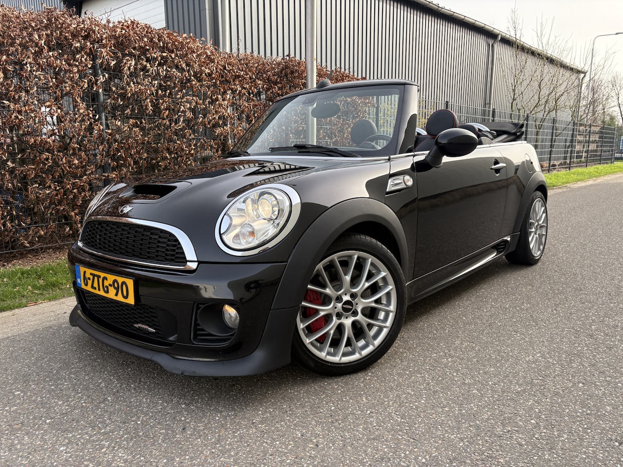 MINI Cabrio - Mini 1.6 John Cooper Works Chili / LEER / NAVI / CRUISE / STOELVERWARMING - AutoWereld.nl