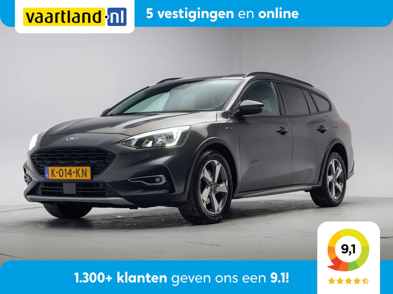 Ford Focus Wagon - 1.0 EcoBoost Hybrid 125pk Active X Business [ LED Navi Trekhaak Stoelverwarming ] - AutoWereld.nl