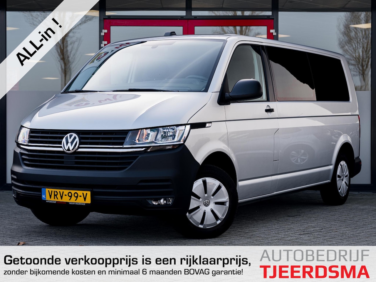 Volkswagen Transporter - DC 2.0 TDI L2H3 30 Comfortline | Dubbele cabine| Trekhaak | Navigatie | Airco | Cruise Con - AutoWereld.nl