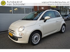 Fiat 500 - 1.4-16V 101PK LOUNGE PERFECT ONDERHOUDEN PARELMOER WIT PANORAMADAK LEDER STOELVERWARMING L