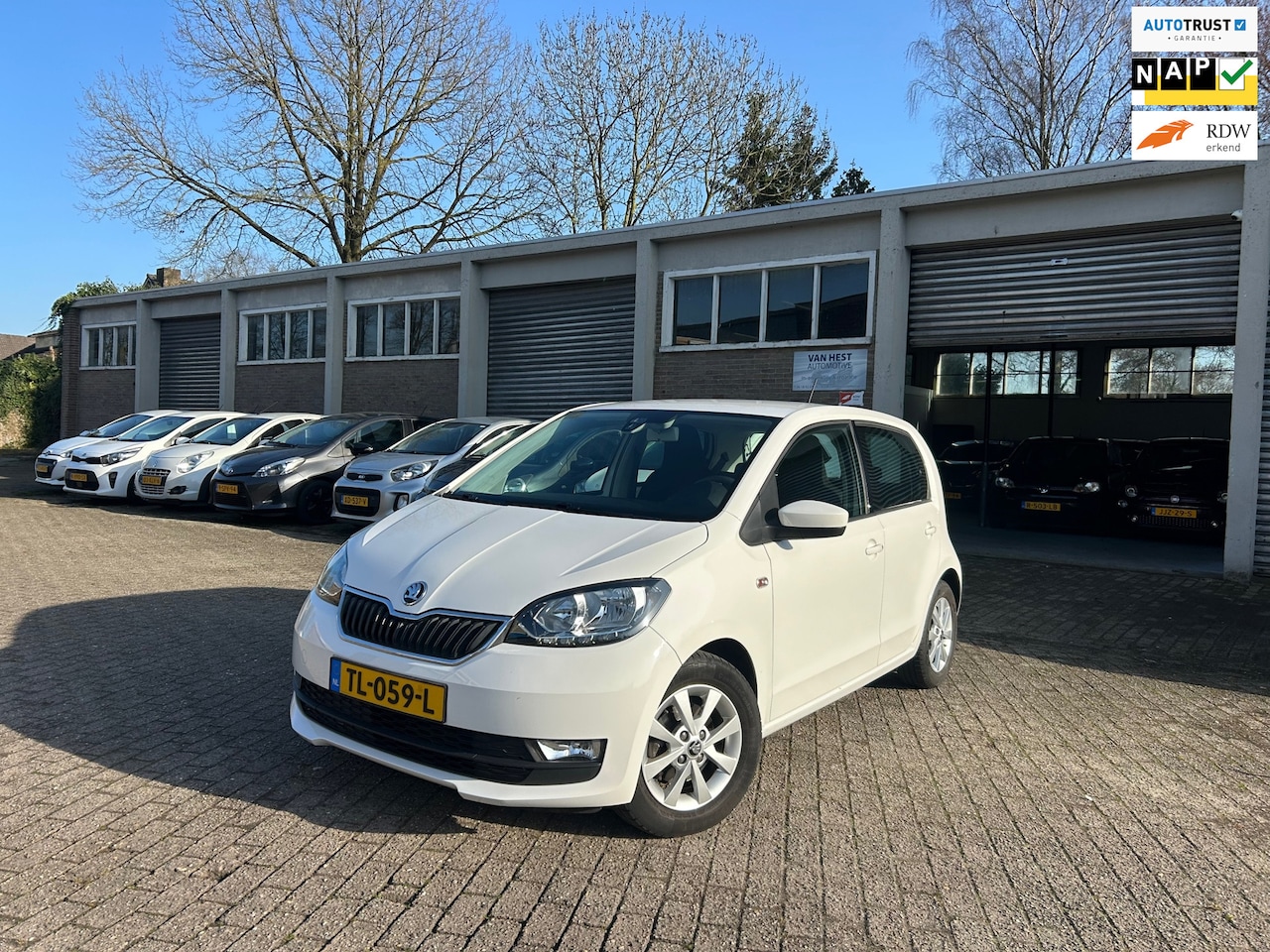 Skoda Citigo - 1.0 Airco/ Cruise/ Licht metalen velgen/ Bluetooth/ NAP! - AutoWereld.nl