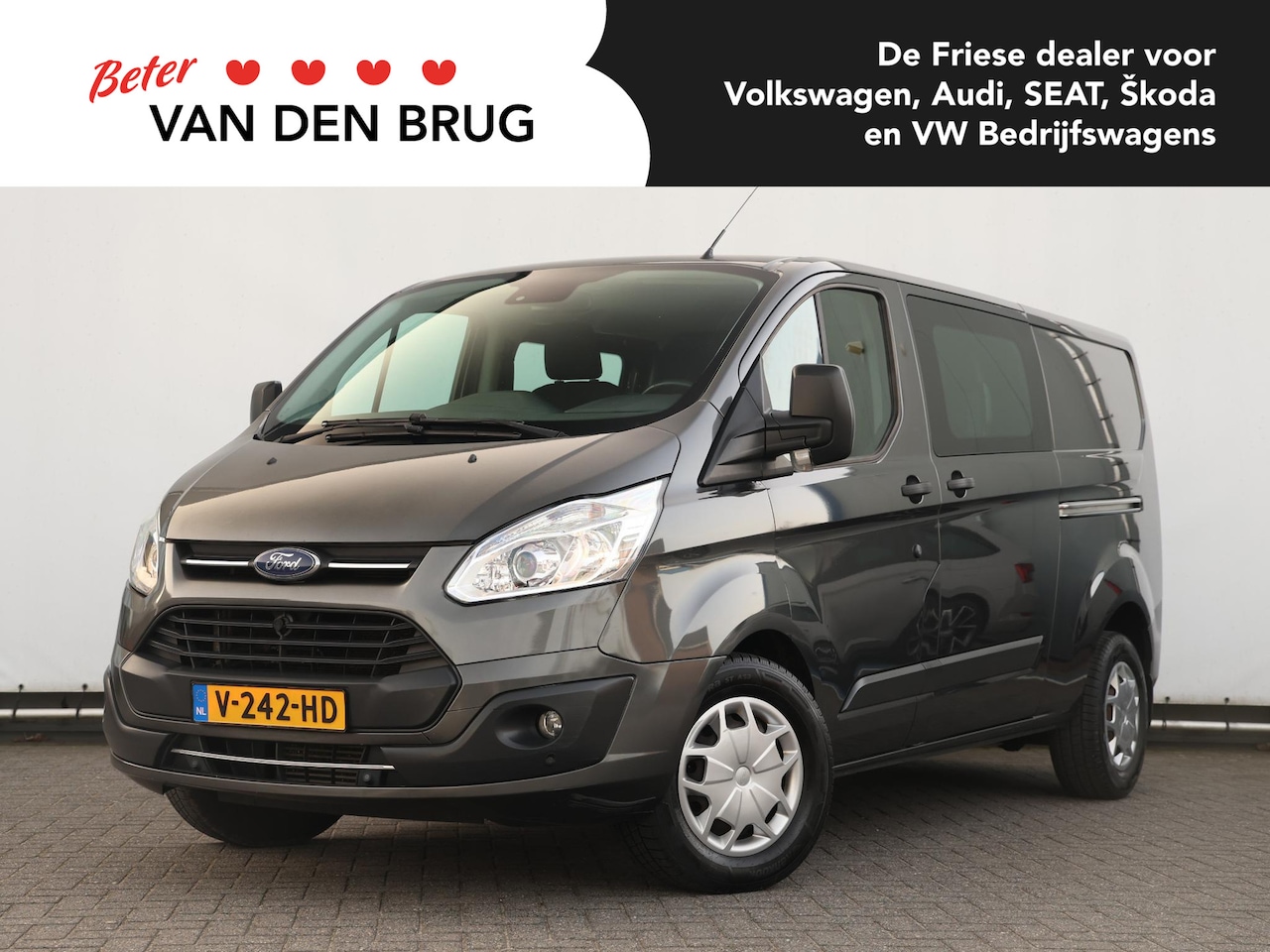 Ford Transit Custom - 310 2.0 TDCI 170 pk Automaat L2H1 Trend DC | Airco | Navigatie | Cruise control | Dubbele - AutoWereld.nl