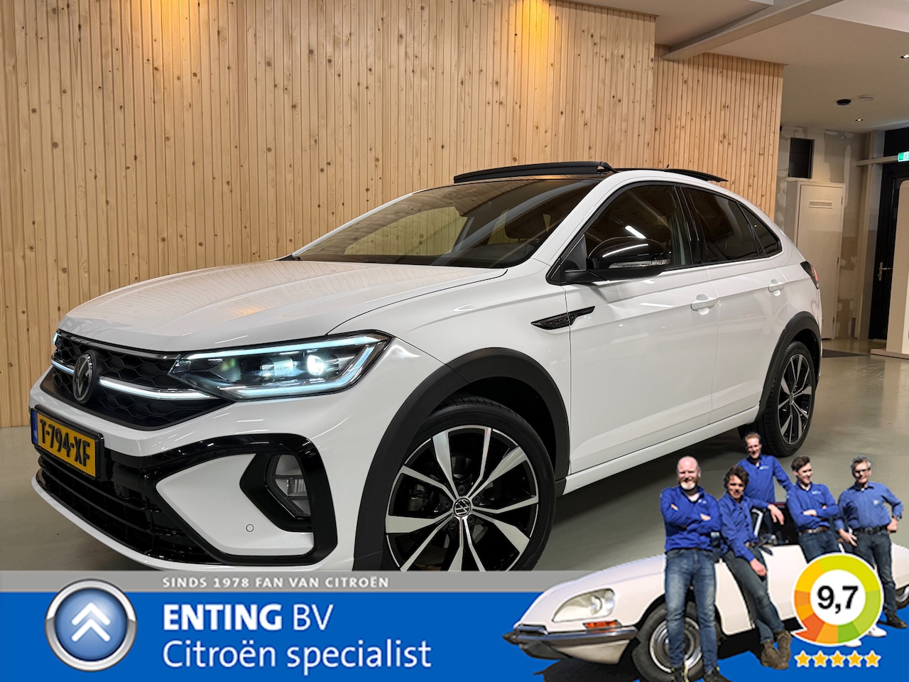 Volkswagen Taigo - 1.0 TSI R-LINE Business DSG AUT SCHUIFDAK ECC ALARM TREKHAAK - AutoWereld.nl