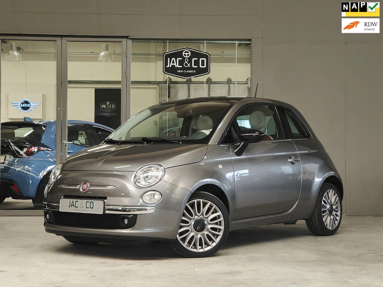 Fiat 500 - 0.9 T Lounge Cult / Rood Leder / Panodak - AutoWereld.nl