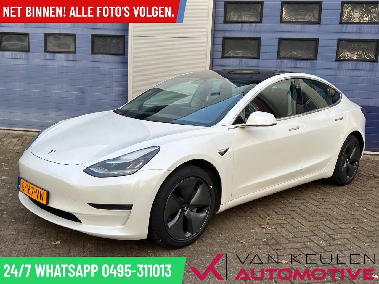 Tesla Model 3 - Long Range RWD Long Range 75 kWh l Nieuwstaat! Trekhaak l 93% - AutoWereld.nl