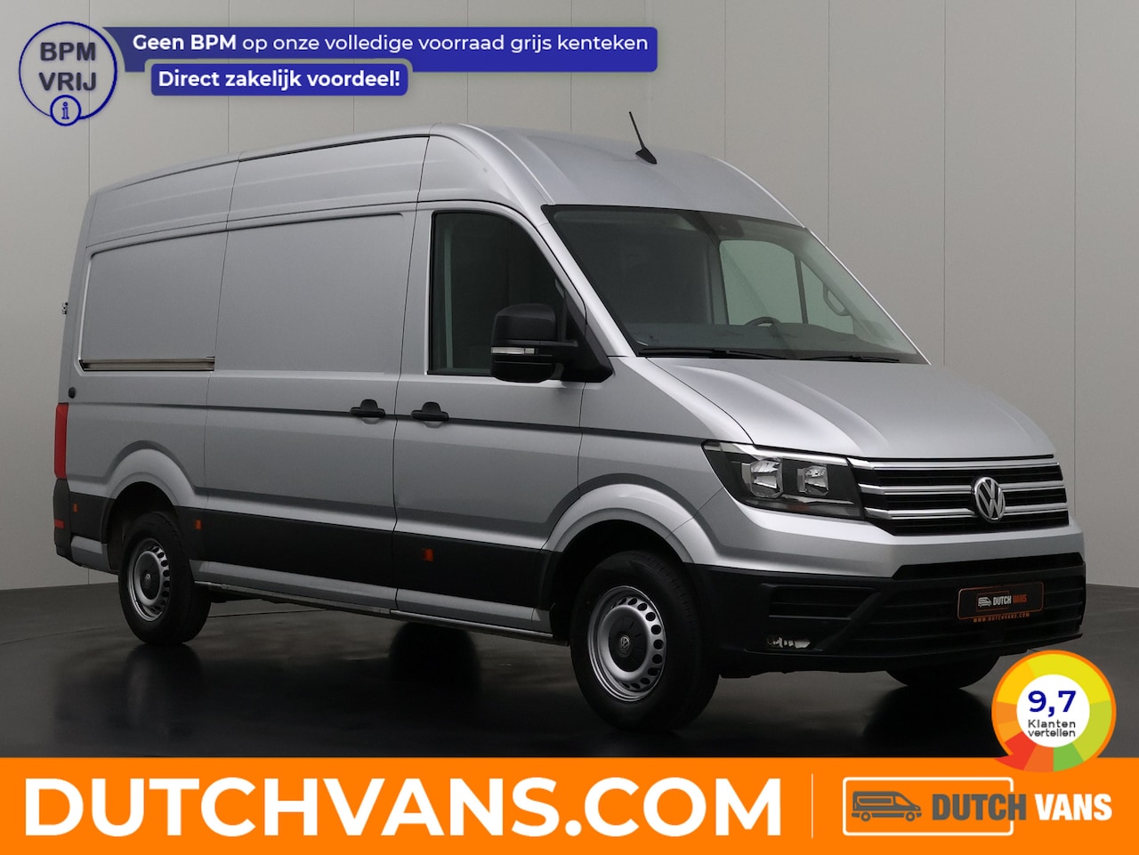 Volkswagen Crafter - 2.0TDi 177PK DSG Automaat L3H3 | Navigatie | Camera | Airco | Cruise | 3-Zits | Betimmerin - AutoWereld.nl