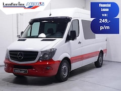 Mercedes-Benz Sprinter - 316 CDI 163 pk Dubbel Cabine L2H2 Airco Cruise Control, Trekhaak, 270 Graden Deuren, PDC V
