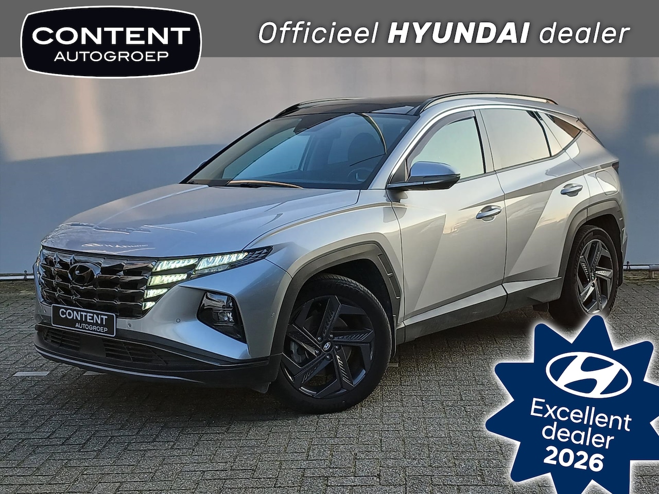 Hyundai Tucson - 1.6 PHEV 265pk AWD. Premium Sky | Navi | Cruise | Schuif/Kantel dak - AutoWereld.nl