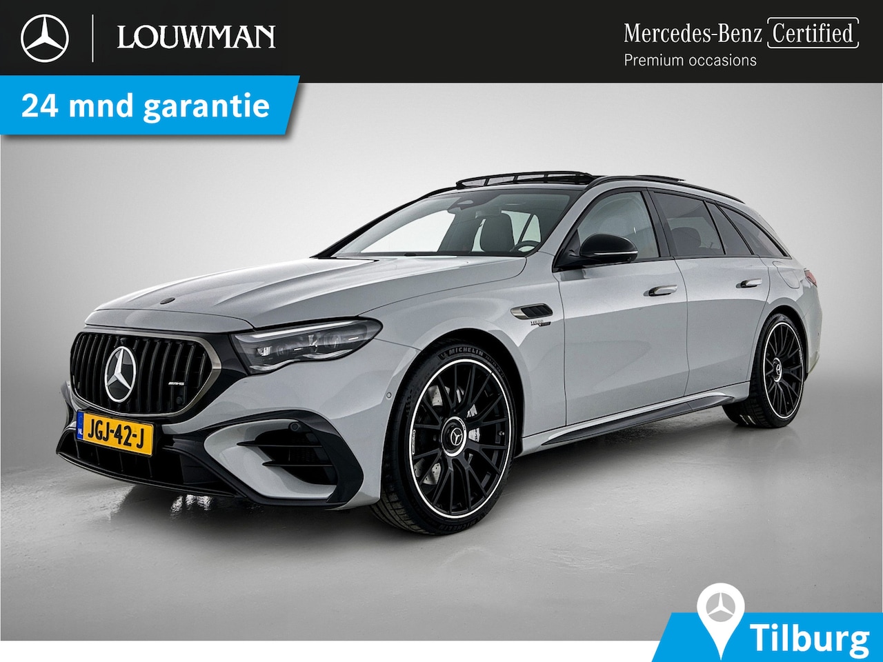 Mercedes-Benz E-klasse Estate - Mercedes-AMG 53 4MATIC+ Night Pakket 1+2 | Panoramadak | 21 Inch AMG Velgen | Burmester® | - AutoWereld.nl