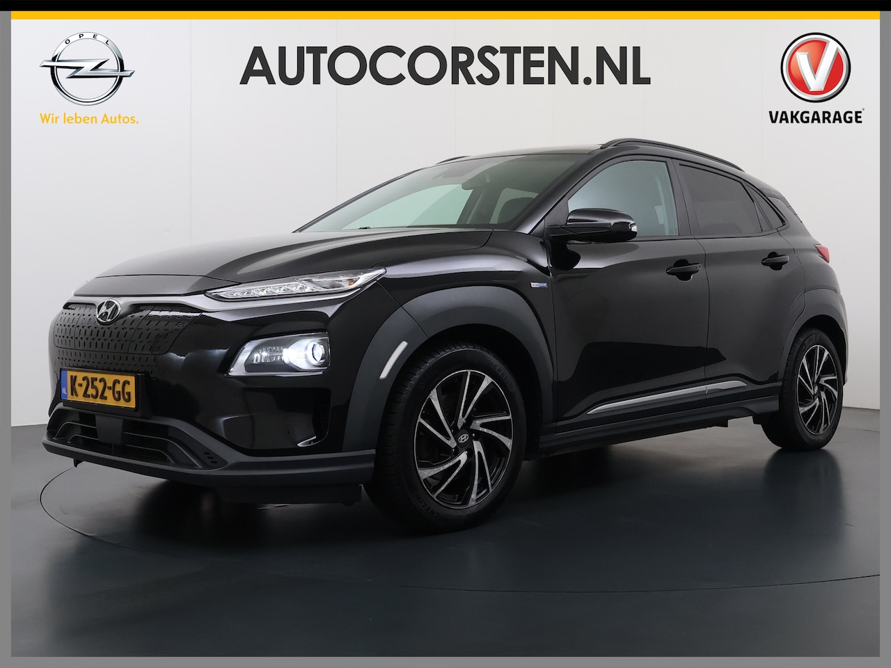 Hyundai Kona Electric - EV 64kWh 204pk SOH 100% Premium Schuif-/Kanteldak Leer Warmtepomp Head-Up Display Apple Ca - AutoWereld.nl