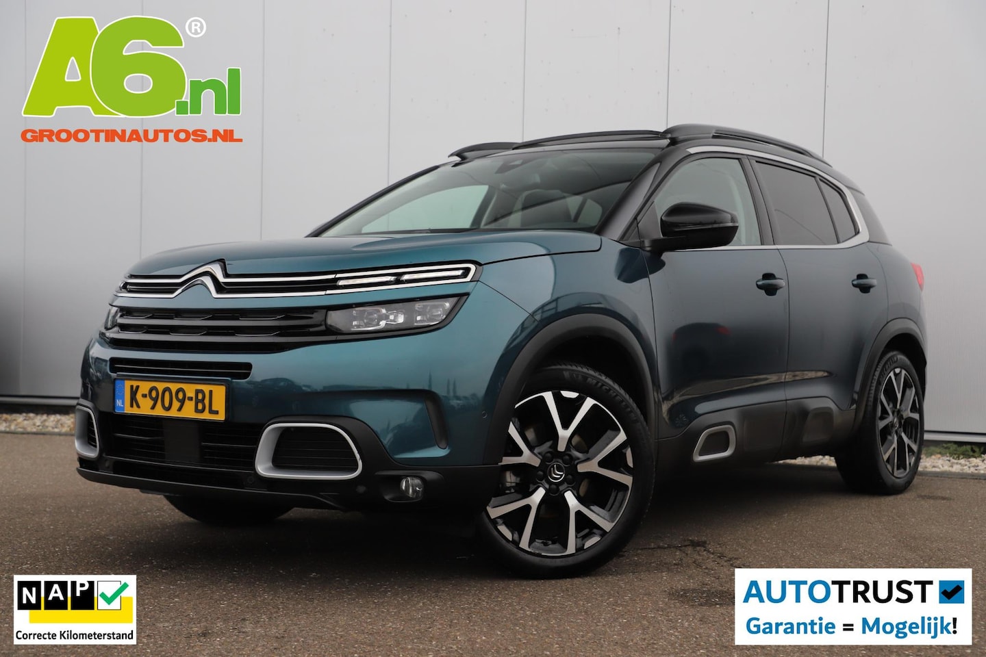 Citroën C5 Aircross - 1.2 PureTech Business Plus 131PK Trekhaak Panoramadak 19 inch LMV Navigatie Achteruitrijca - AutoWereld.nl