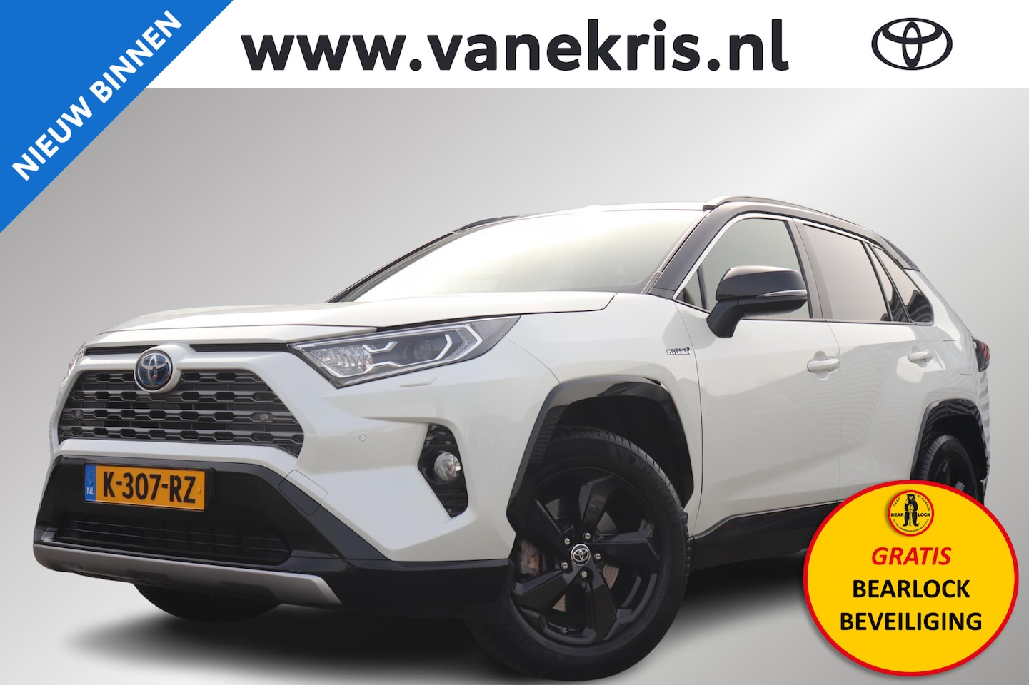 Toyota RAV4 - 2.5 Hybrid Bi-Tone 2.5 Hybrid Bi-Tone, 1e Eigenaar, Alarm klasse 3, Stuur & Stoel & Voorruit verwarming, Keyl - AutoWereld.nl