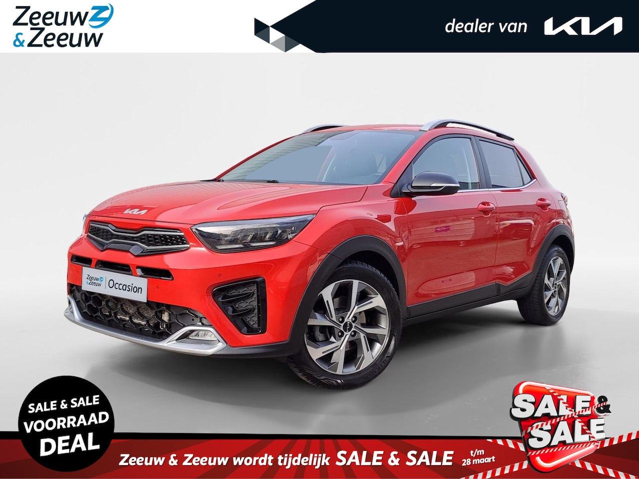 Kia Stonic - 1.0 T-GDi MHEV GT-PlusLine 1e Eigenaar | Schuif-/kanteldak | Metallic lak | Fabrieksgarant - AutoWereld.nl