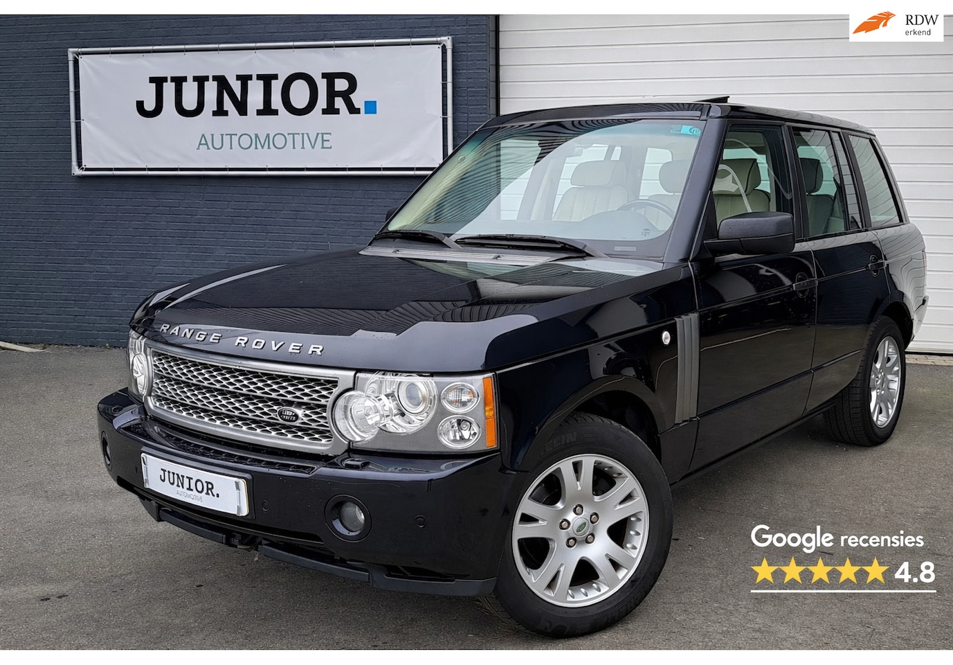 Land Rover Range Rover - 4.4 V8 Vogue PANO/VOLO-H/LEDER/STUUR/STOELVERWARMING - AutoWereld.nl