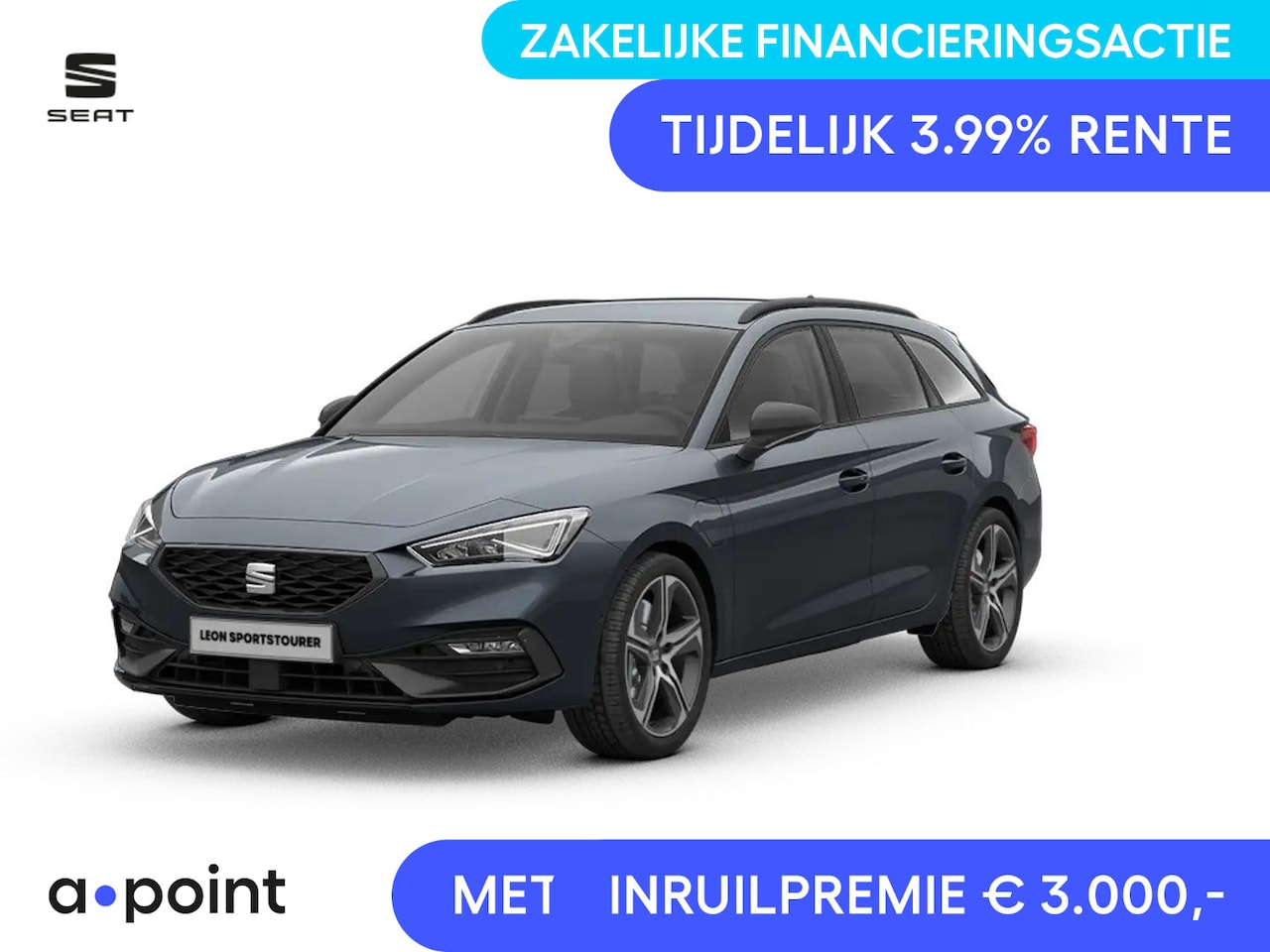 SEAT Leon Sportstourer - 1.5 TSI e-Hybrid FR Business | Safe & Driving Pack | Velgen 'Performance Aero' 18 Inch - AutoWereld.nl