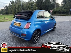 Fiat 500 C - 0.9 TwinAir Turbo cabrio 500 S bleu&ME SPORT LEER